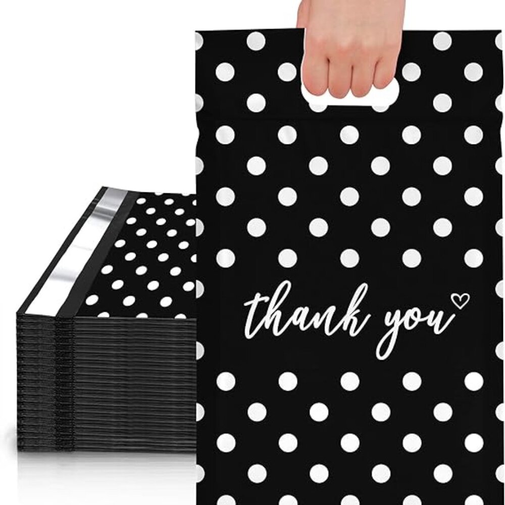10 pcs Poly Mailers with Handle 10 X 13 Inch Premium Shipping Bags